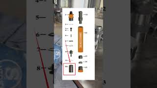 Internal cylinder of DTH Hammer production miningdrillingbit blasting drilling [upl. by Ydnew962]