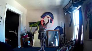 Mini Hoop Tutorial l Wall Plane Triquetras [upl. by Nnylhsa]