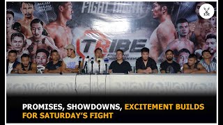 Fighters take questions at Tribe FC press conference [upl. by Fernyak]