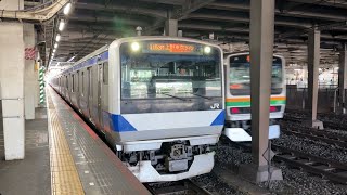 常磐線E531系K464編成K412編成 土浦行きとして日暮里駅を発車するシーン [upl. by Wolfram]