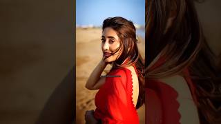 manwa laage song ✨shivangi Joshi gorgeous look in red saree ❤️shivangi newvideo [upl. by Hacissej]