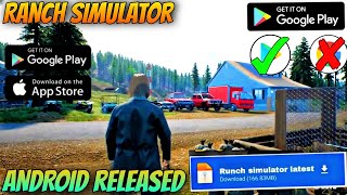 🥳 Real Ranch Simulator Released For Mobile  Ranch Simulator Mobile Download 😍 [upl. by Ecadnac]