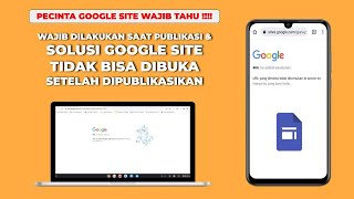 CARA MENGATASI ERROR 404  GOOGLE SITE TIDAK BISA DIBUKA SAAT SHARE PADA BELAJARID amp CARA PUBLIKASI [upl. by Yael3]