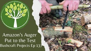 Amazon’s Scotch Eyed Auger Put to the Test Building a Bushcraft Table [upl. by Moseley470]