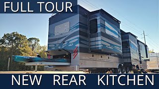 New Rear Kitchen Fifth Wheel Luxe 46RKB FULL TOUR [upl. by Gnaig]