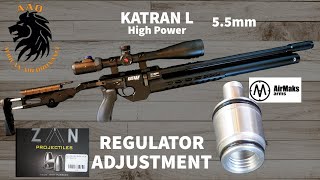 AIrMaks Arms Katran in 55mm Tear Down for Regulator Adjustment [upl. by Alvord]