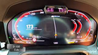 2021 BMW 330e xDrive Touring Acceleration 0100200kmh 80120kmh 60100kmh [upl. by Dulcinea159]