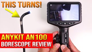 Anykit Borescope Review AN100 Articulating Dual Lens Inspection Camera [upl. by Higginbotham635]