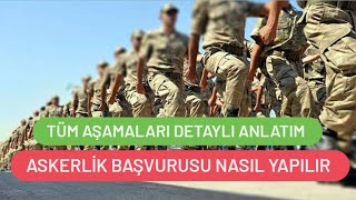 2024 ASKERLİK BAŞVURUSU NASIL YAPILIR  İNTERNETTEN ASKERLİK BAŞVURUSU NASIL YAPILIR [upl. by Berty]