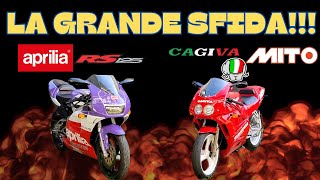 Aprilia Rs VS Cagiva Mito  mega confronto [upl. by Ilrahs975]