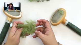 DIY Carding Wool for Needle Felting [upl. by Anitselec]