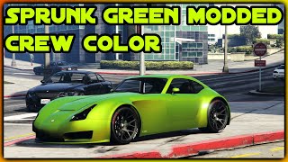 GTA 5  SPRUNK GREEN MODDED CREW COLOR Crew Color Update [upl. by Spencer]