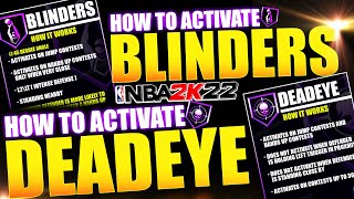 HOW TO ACTIVATE BLINDERS 2K22 AND DEADEYE IN 2K22 [upl. by Leterg]