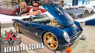 DAVE KINDIG Cruising in the CF1 Corvette Roadsters  SEMA 2021 amp 2022  Debuts ALL NEW DESIGNS [upl. by Helas]