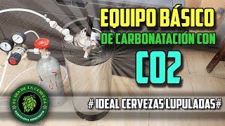 EQUIPO BÁSICO DE CARBONATACIÓN CON CO2 Cómo hacer Cerveza Artesanal en casa [upl. by Shanks]