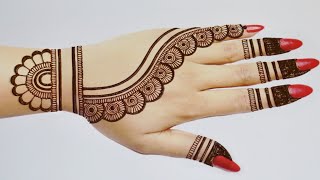 Very Easy Simple mehndi designs Mehandi ka design Mehandi design Mehandi ka designMehndi designs [upl. by Docila]