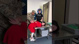 Wife Gets Military Surprise At Security 🎖️ shorts [upl. by Oberg]