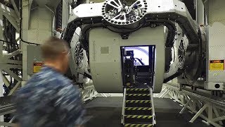 US Militarys 19M 4500HP 6 Axis Aircraft Motion Simulator KRAKEN Disorientation Device [upl. by Ewens]