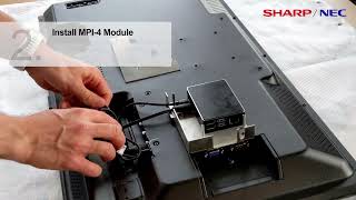 SharpNEC Installation of MPi4 Box to NEC MultiSync M321 [upl. by Faye]