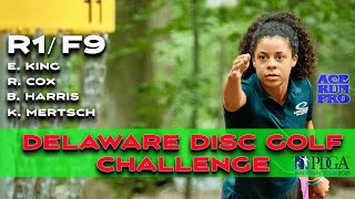 ARP  2021 Delaware Disc Golf Challenge  R1F9 FPO Feature Card  King  Cox  Harris  Mertsch [upl. by Enilekaj]