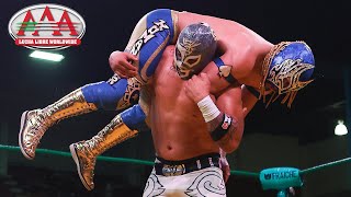 LUCHA COMPLETA NGD vs Arez y Komander POR LOS CAMPEONATOS EN PAREJAS  Lucha Libre AAA Worldwide [upl. by Arualana]