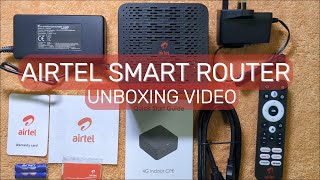 Airtel Smart Router Smart TV Box  Unboxing [upl. by Oluas281]