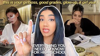 how to CONQUER high school  back to school prep mindset advice confidence study tips amp glow up [upl. by Adora]