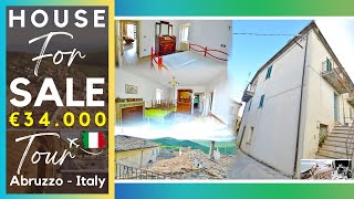 Buy House in Italy with spectacular views of the hills  Cheap Property for sale in Abruzzo [upl. by Haeel468]