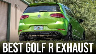 AWE SwitchPath™ Exhaust for the VW MK775 Golf R  Install amp Sound Demo feat Kyle amp Bryce [upl. by Anrehs437]