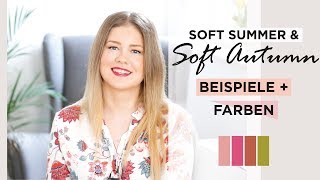 Farbtyp Soft Summer amp Soft Autumn bestimmen  Beispiele  beste Farben [upl. by Livy103]