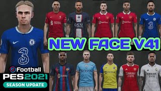 PES 2021 New Face Martinez Mudryk Casemiro Aubameyang Vlahovic Haaland  Kanté D Nunez V41 [upl. by Pavior]