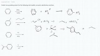 Electrophilic Aromatic Substitution Reactions [upl. by Eidod]