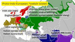 IndoEuropean Connections With Maps Descendants And Loanwords [upl. by Illom]