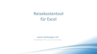 Excel Reisekosten Vorlage [upl. by Yot]