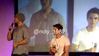 Bloody Night Con 3  Steven RMcQueen Ian Somerhalder y Nathaniel Buzolic 4552013 Barcelona [upl. by Dewhirst]