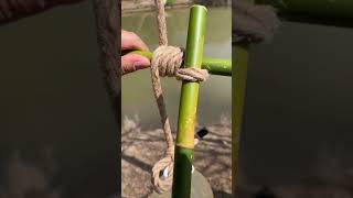 Simple Rope Tension System knottying knot [upl. by Edlihtam189]