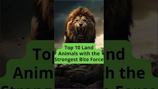 Top 10 Land Animals with the Strongest Bite Force [upl. by Devad546]