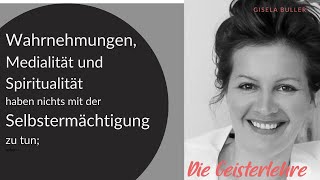 Wahrnehmungen Medialität und Spiritualität haben nichts mit der Selbstermächtigung zu tun [upl. by Oirogerg]