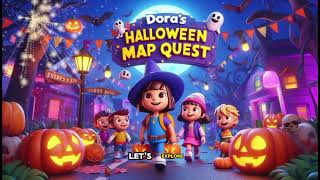 Dora’s Halloween Map Quest 2  Spooky Adventure with Dora amp Boots Nursery Cartoon Kids Song Lyrics [upl. by Edison]