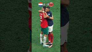 France Vs Morocco Epic SemiFinal fifa World Cup ronaldo football cr7 messi shorts youtube [upl. by Nylad434]