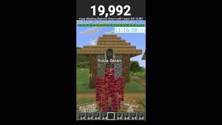 DAY9 Attacking Bedrock Golem Challenge until I reach 20000 Subscribers minecraft minecraftlive [upl. by Odnamla]