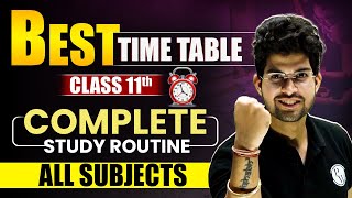 Class 11th Best time table All Subjects  Strategy for Last 6 Months 👍  Commerce Wallah by PW [upl. by Sidoney]