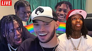 Adin Ross SUS MOMENTS 🏳️‍🌈😂 Ft POLO G LIL YACHTY ZIAS LIL TJAY [upl. by Adai]