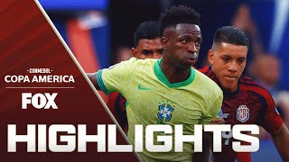 Brazil vs Costa Rica Highlights  2024 Copa América [upl. by Courtland277]