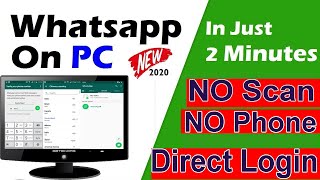 How To Use Whatsapp In Pc or Laptop  No Scan  Install Whatsapp In Pc Without Emulator  Whatsapp [upl. by Atikir]