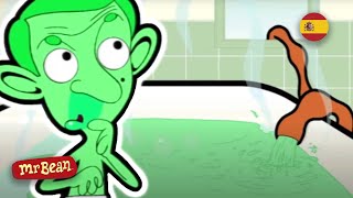 Mr Bean se vuelve verde  Clips animados de Mr Bean  Viva Mr Bean [upl. by Oilalue]