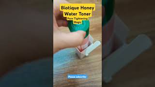 Biotique Honey Water Toner Review  Instant Glow amp Pore Tightening Secret shorts ytshotstrending [upl. by Asia]