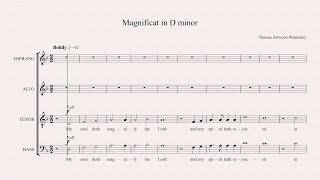 Walmisley Magnificat in D minor  soprano 1 part [upl. by Adebayo]