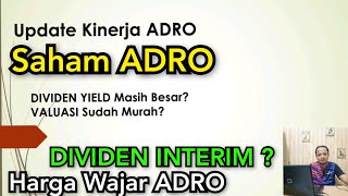 Saham ADRO DIVIDEN Interim  Saham ADRO cutloss atau HOLD [upl. by Afra446]