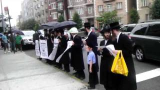 Chassidim Protest Against Rav Aharon Leib Shteinman [upl. by Luther483]